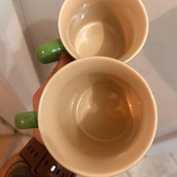 Set of TWO Le Creuset Espresso Mugs Green - Picture 3 of 7